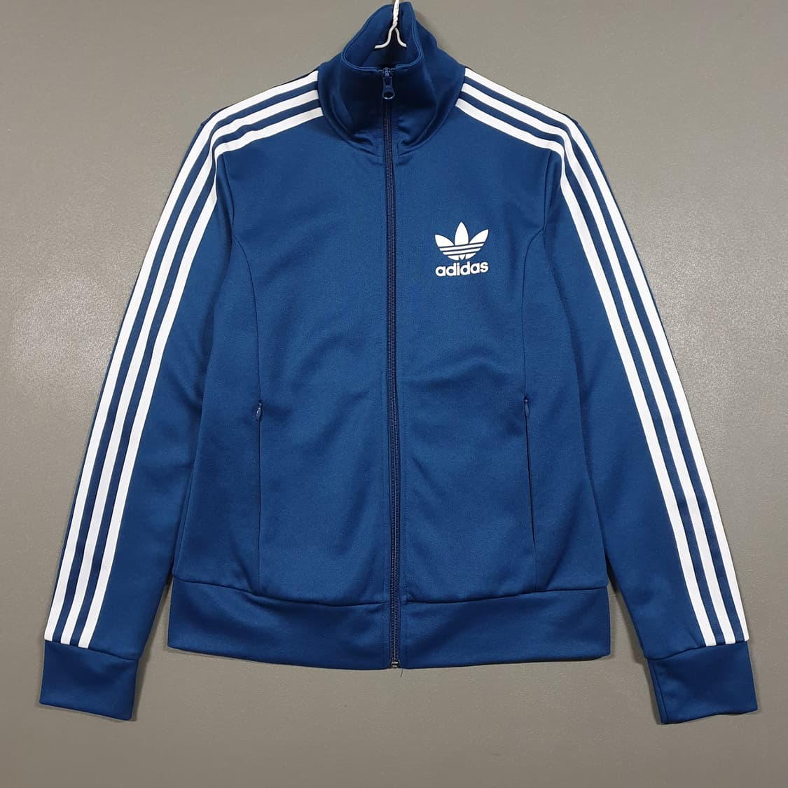 90 (S) 아디다스 유로파 파이어버드 트랙탑 삼선 져지 자켓 블루 상품이미지2