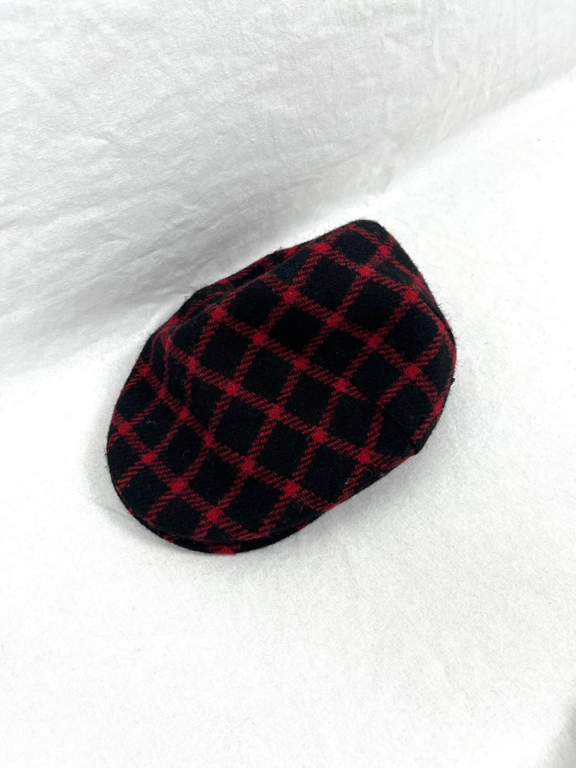 Harris Tweed 레드 체크패턴 헌팅캡 상품이미지2