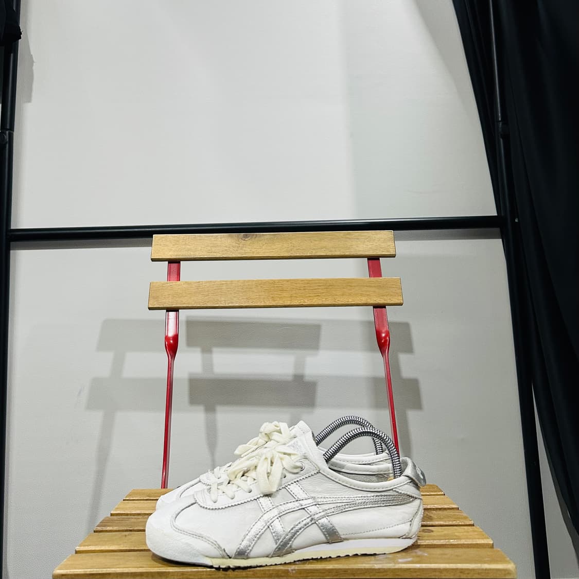 235) 오니츠카타이거 운동화 여성 여자 신발 멕시코66 화이트 실버 상품이미지3