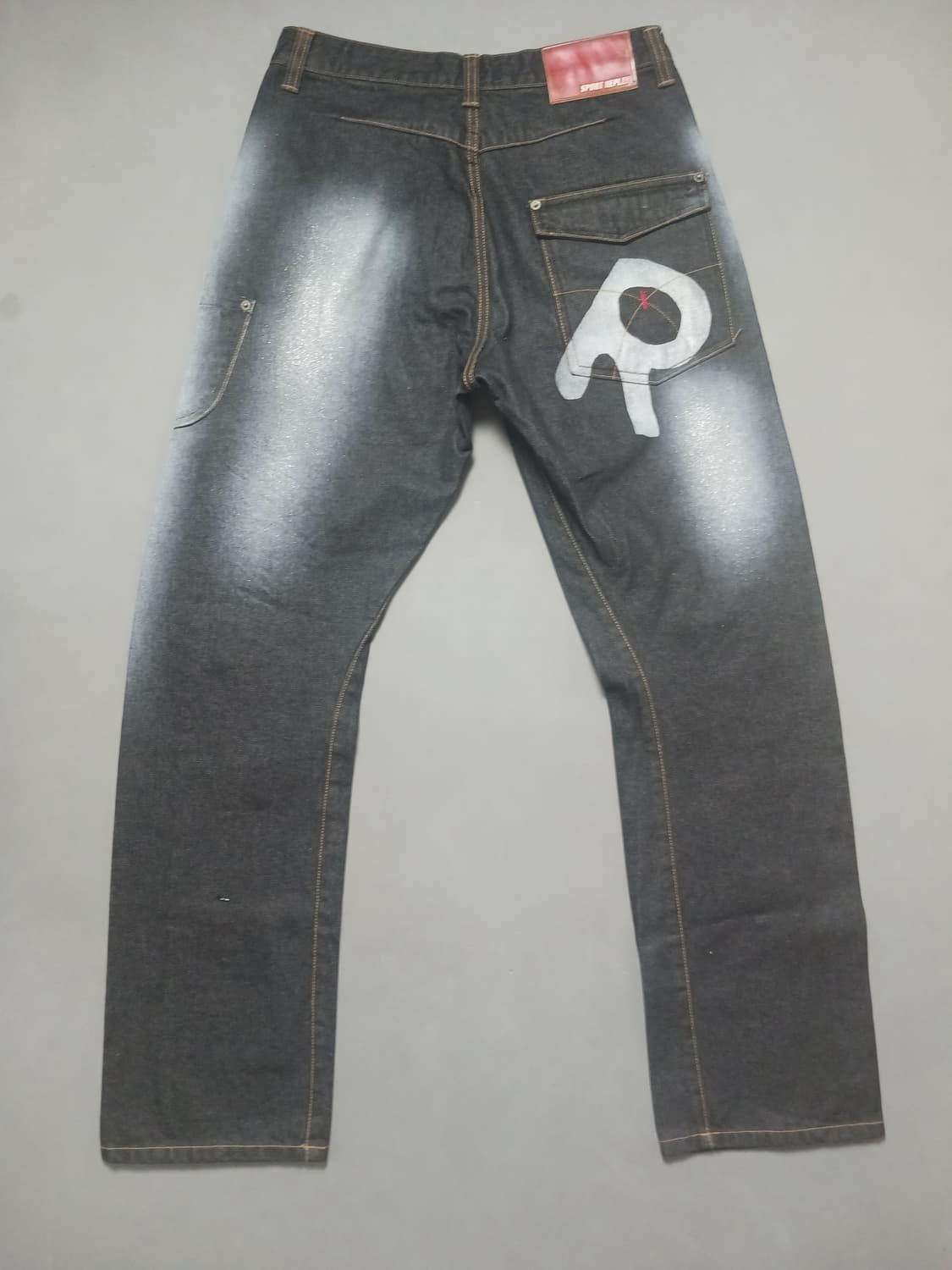 [30] 스포트리플레이 링클 와이드 블랙진 청바지 90s 올드스쿨 상품이미지7