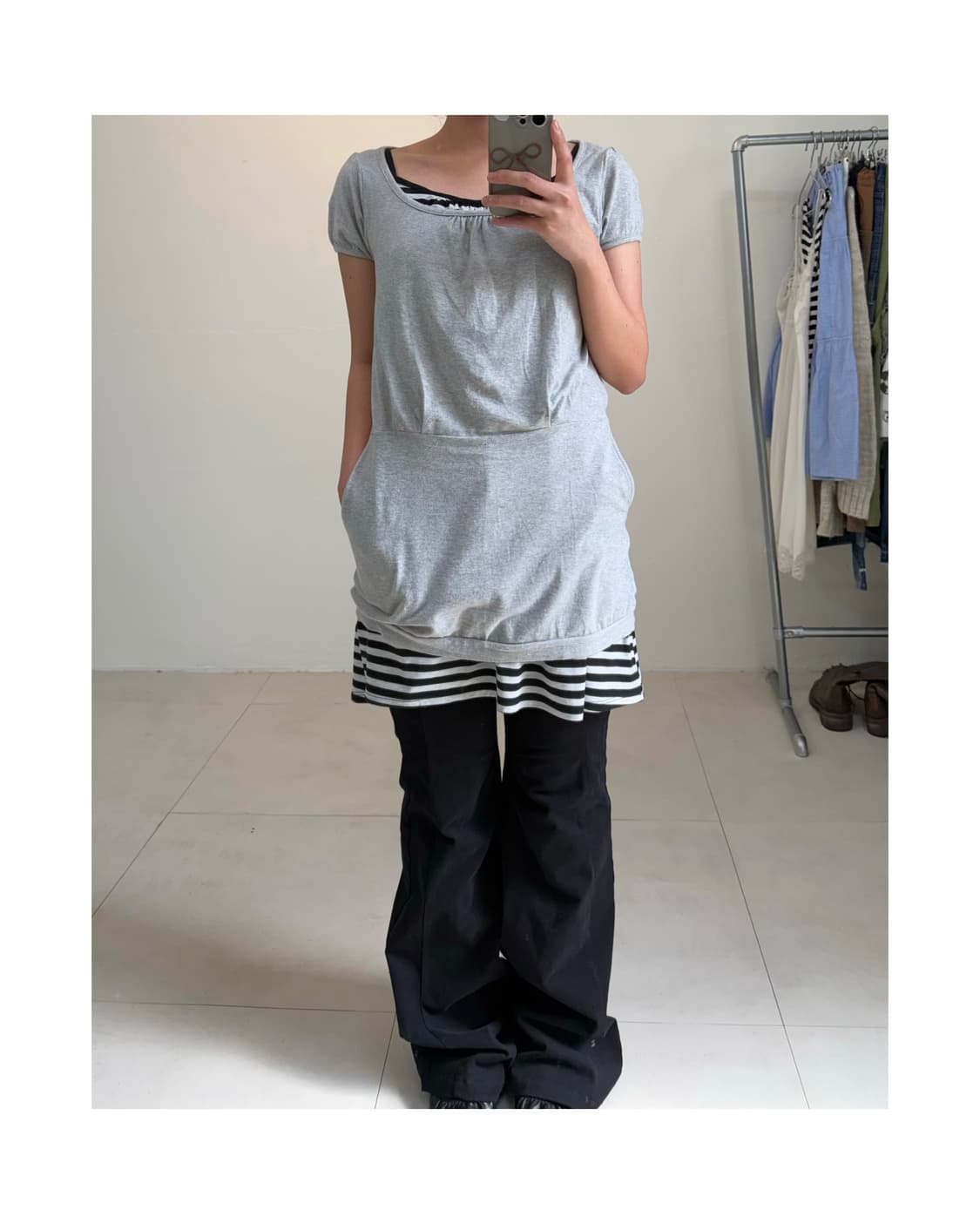 빈티지 포켓 원피스 상품이미지1