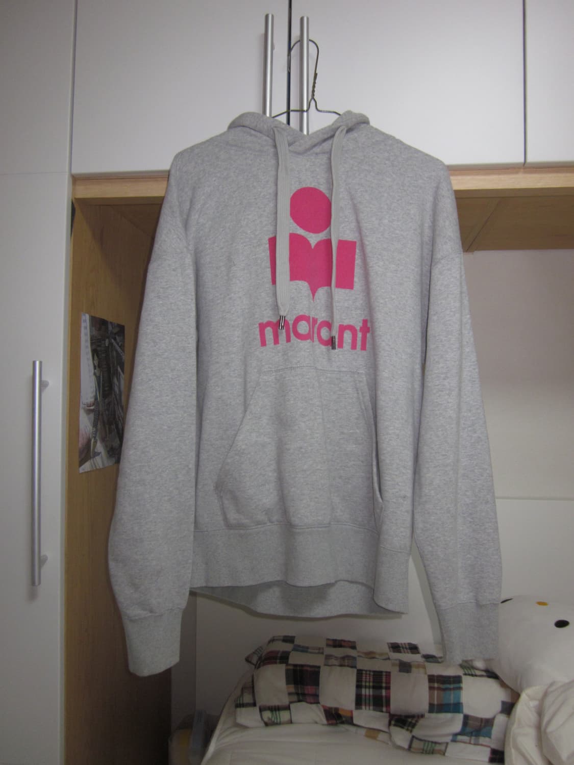 이자벨마랑 핑크 그레이 후드 상품이미지1