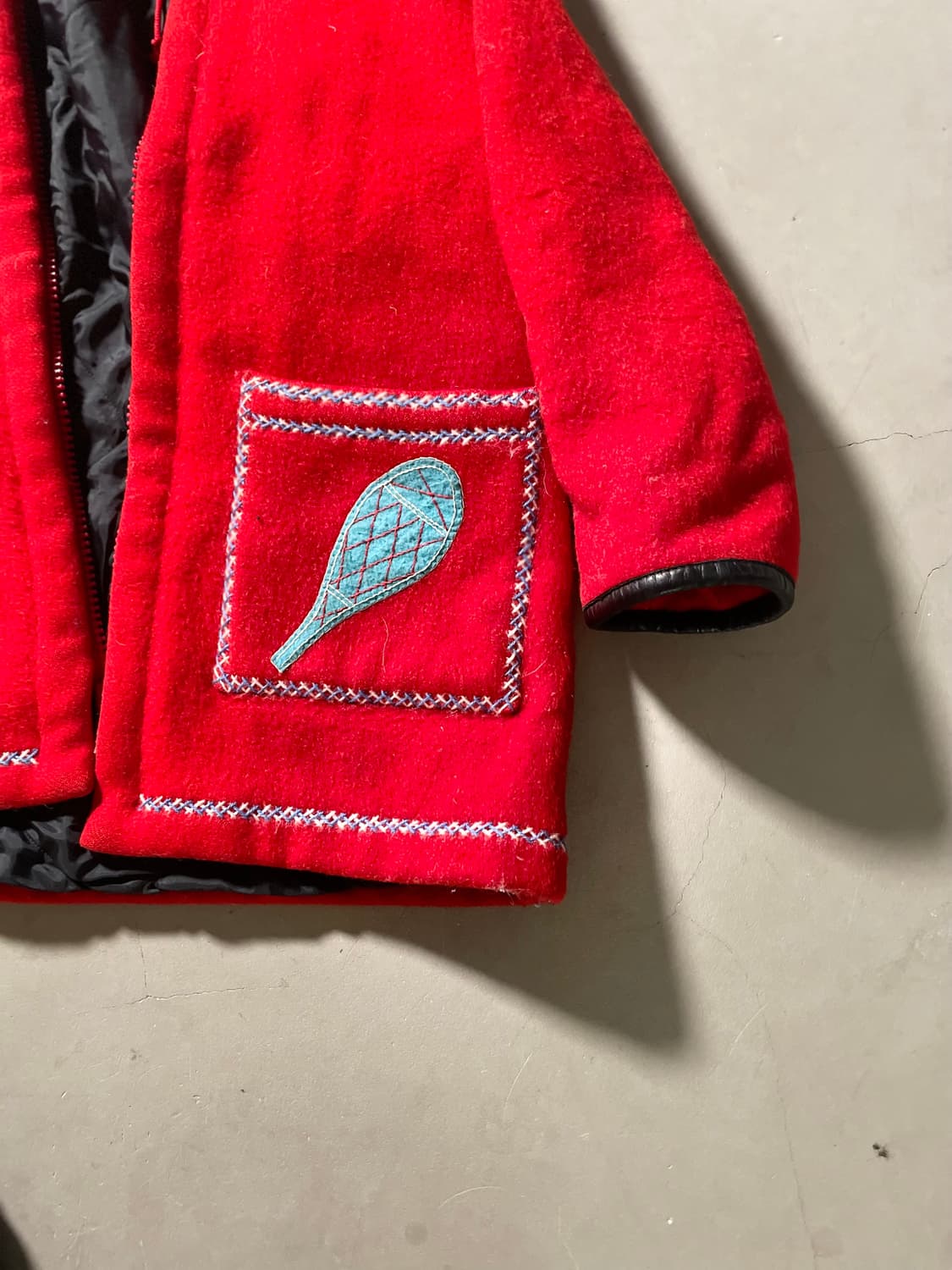 80‘s JAMES BAY  Inuit Embroidered coat 상품이미지4