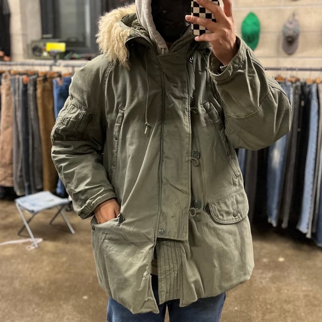 80s 오리지날 미군 N3B 파카 (105) 상품이미지7