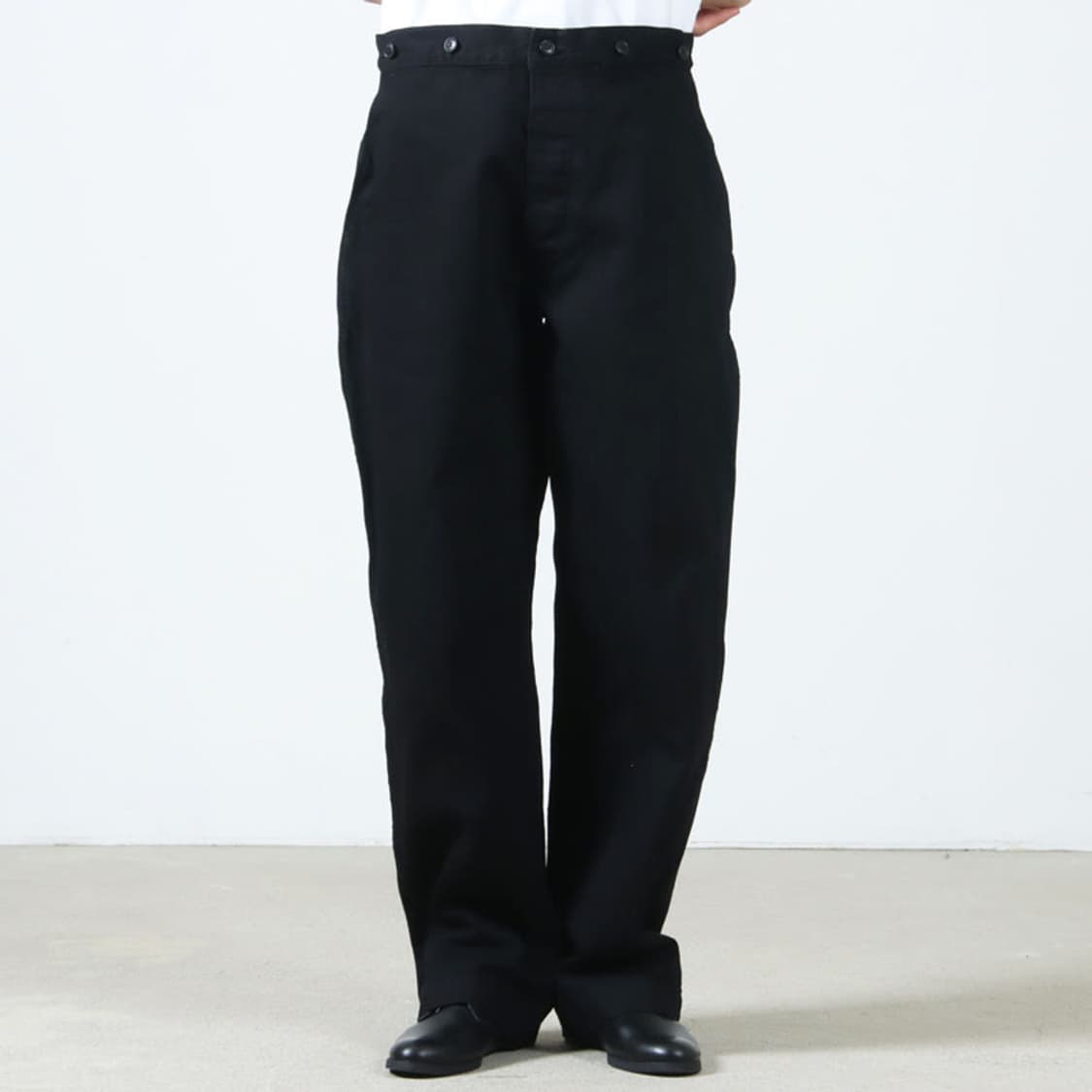 [2] COMOLI 코모리 26SS 블랙 데님 오버 팬츠 상품이미지1