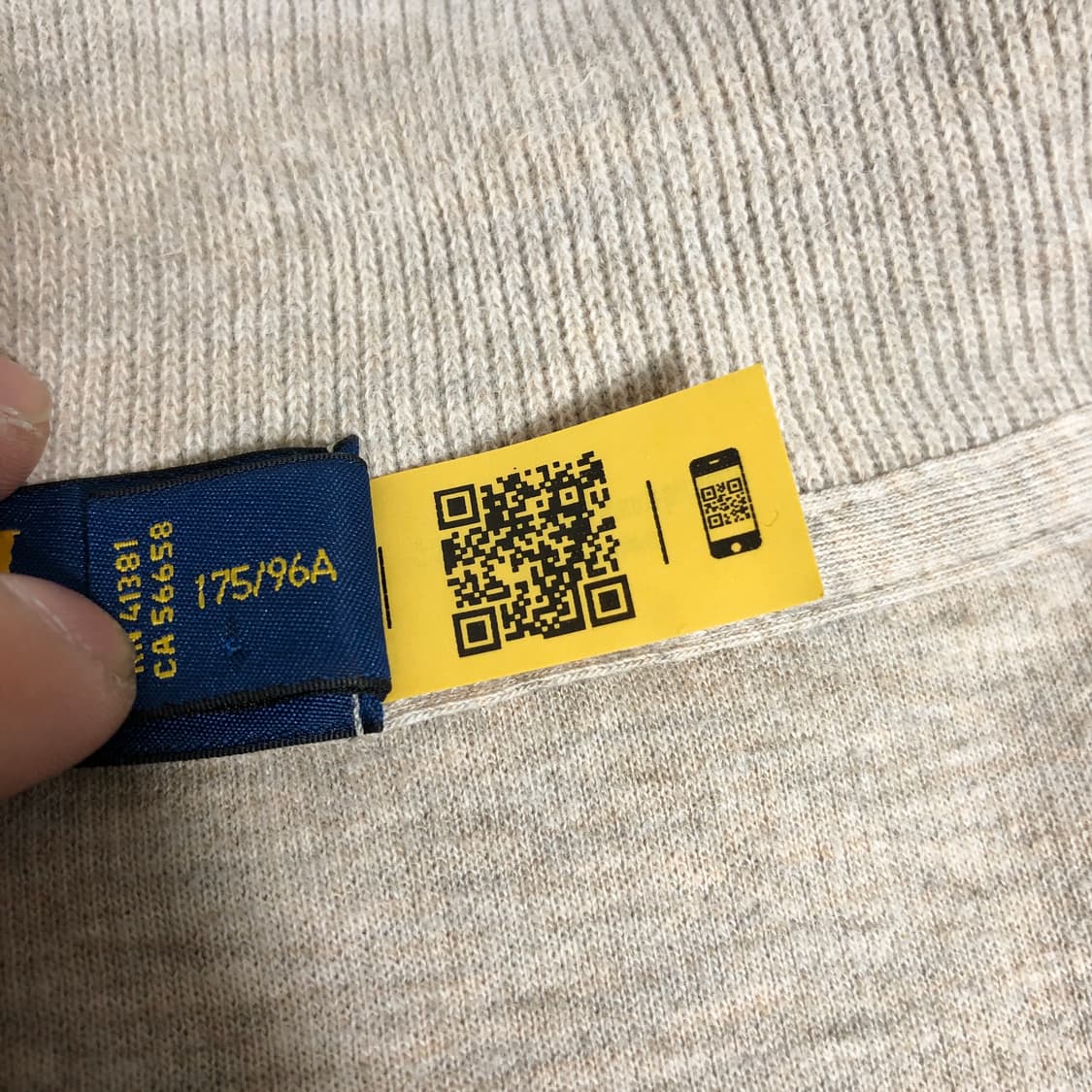 폴로 하프집업 니트 M 상품이미지3