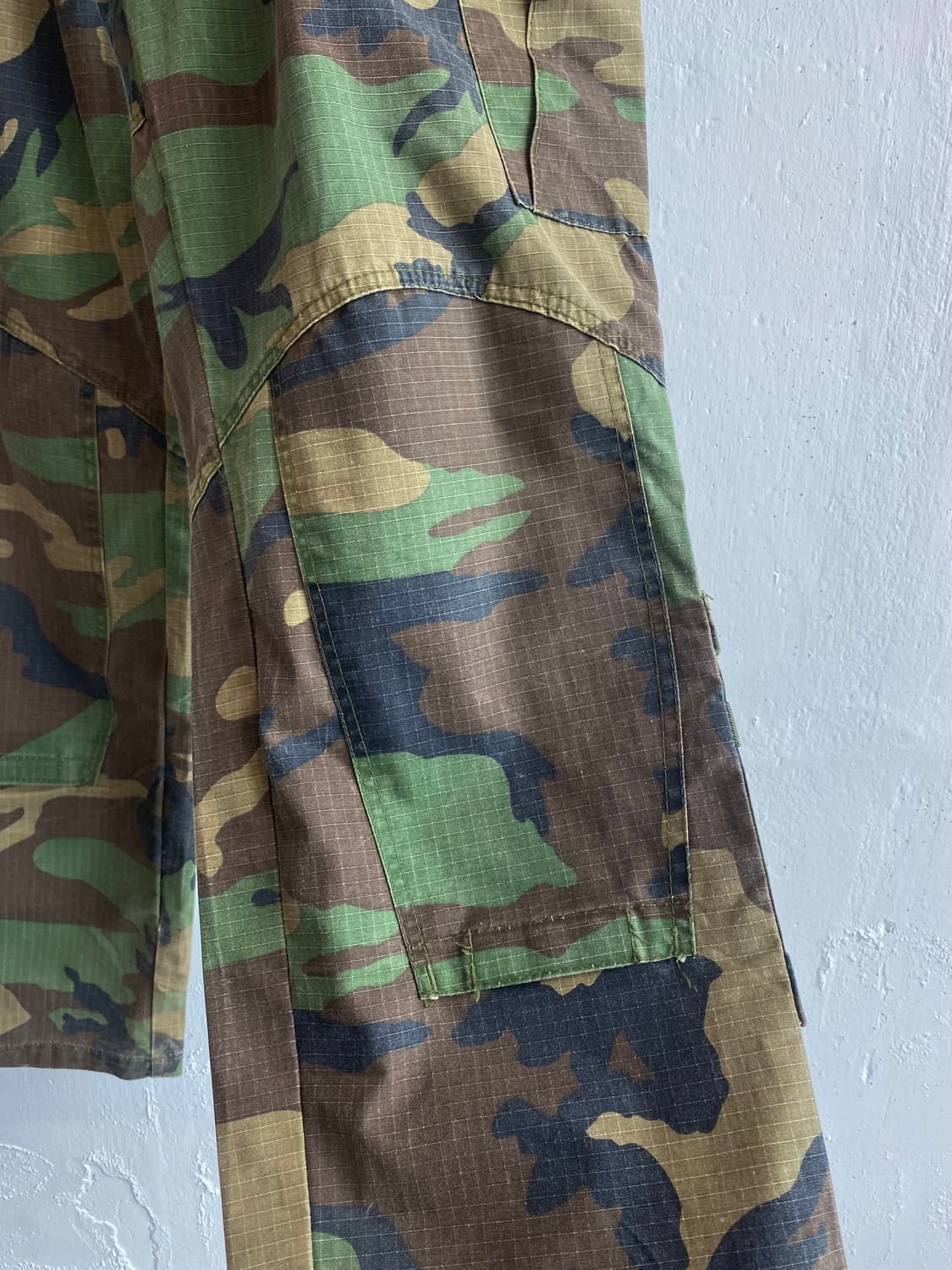 Vintage 더블니 밀리터리 카모팬츠  상품이미지2