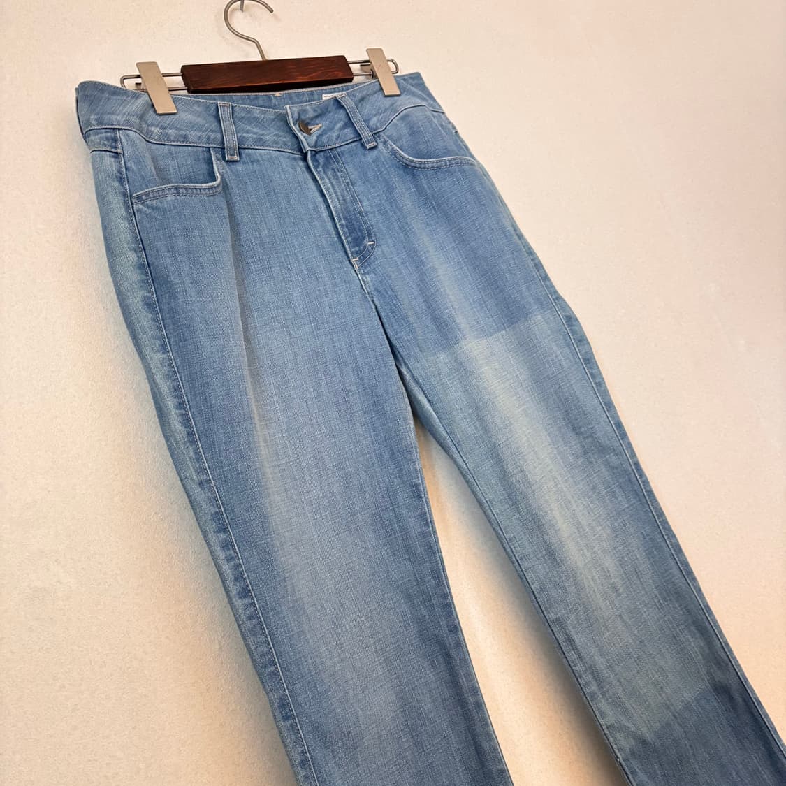 SIWY 씨위 연청 데님 청바지 28 페이딩 변색 배기핏 상품이미지9