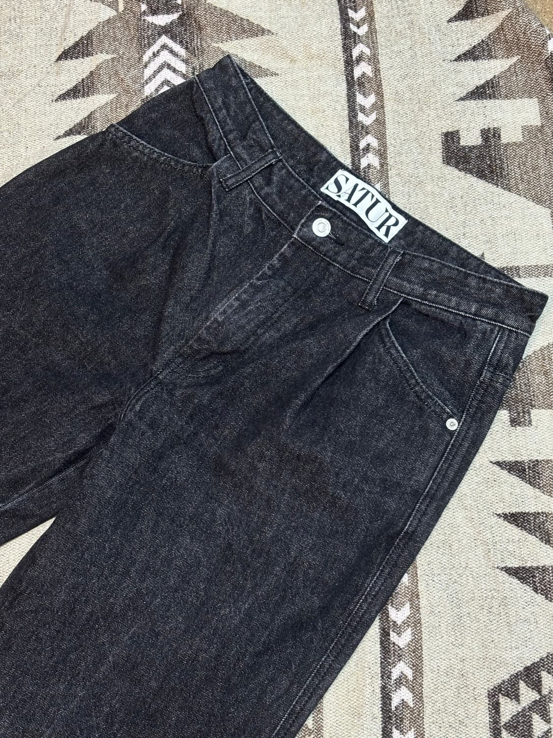 세터 블랙 데님 팬츠  상품이미지3