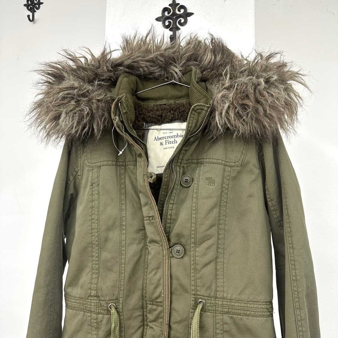 Abercrombie khaki fur jacket 상품이미지2
