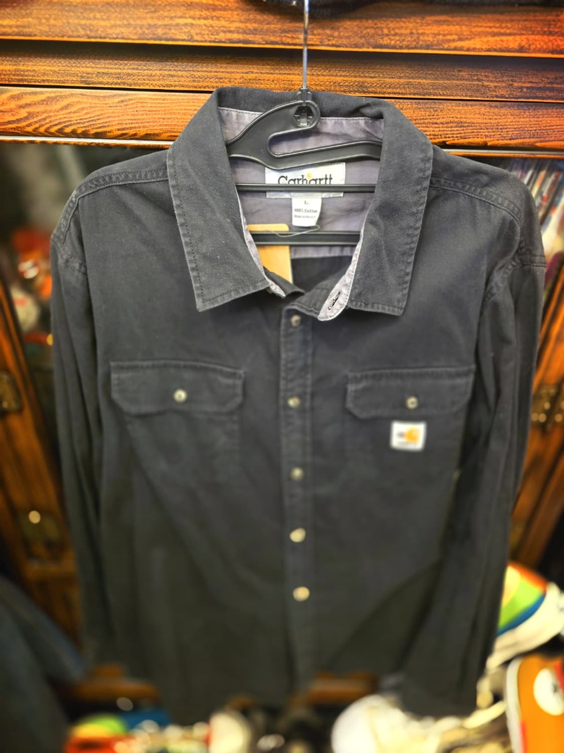 칼하트 FR(Flame-Resistant)블랙  워크 셔츠 상품이미지4