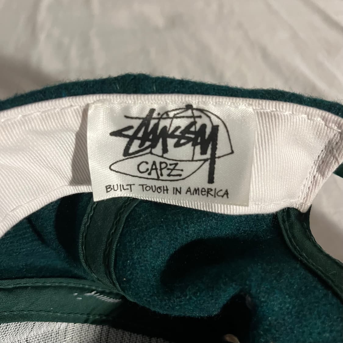 90s 빈티지 올드 스투시 s로고 울 캡 모자 made in usa 상품이미지3