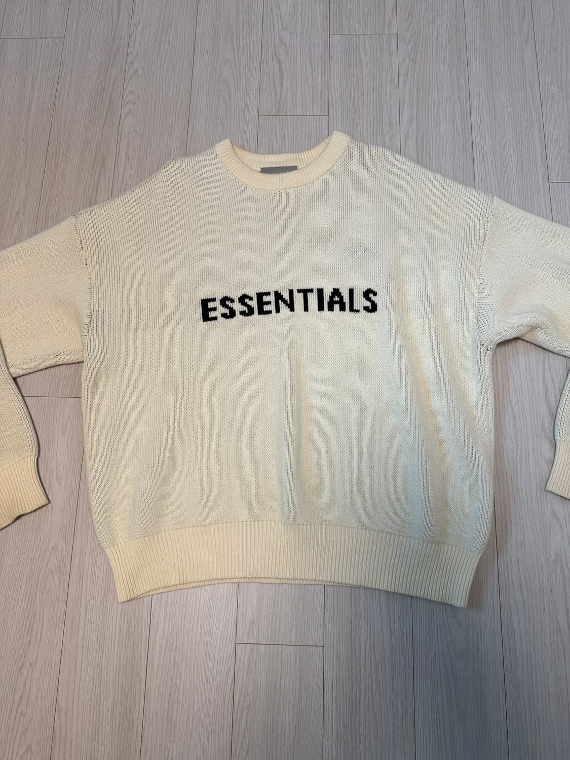 에센셜 essentials 니트 스웨터 버터크림 S 상품이미지2