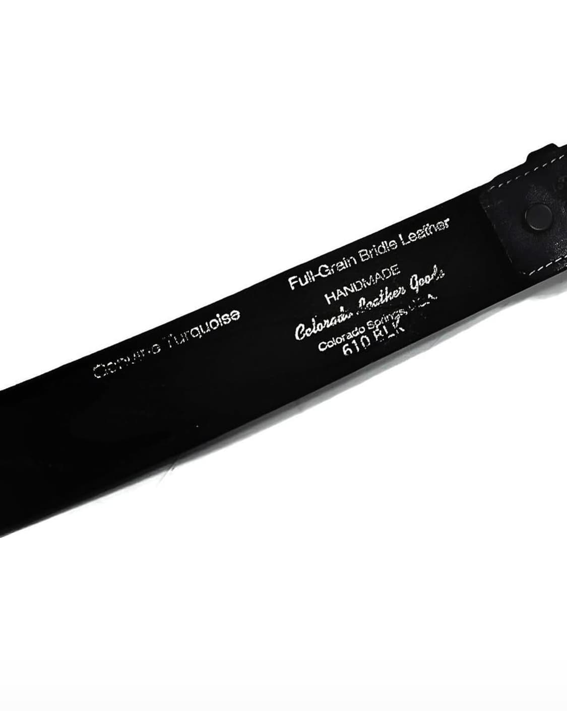 터키석 블랙 풀그레인 블랙 벨트 상품이미지2