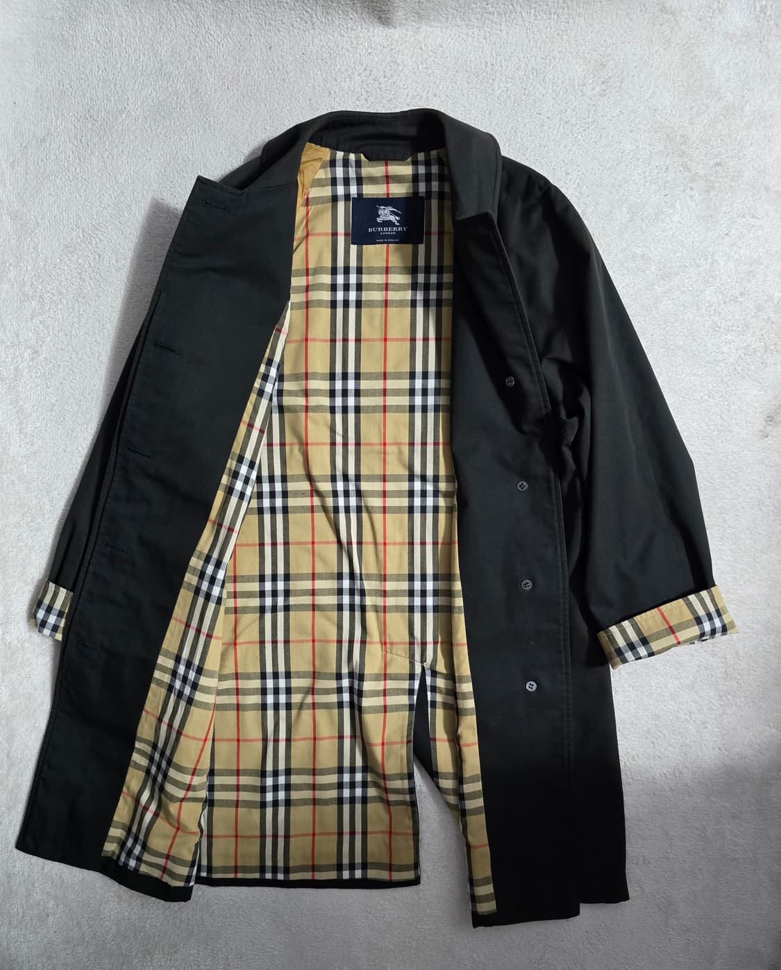 Burberry 버버리 노바체크 트렌치 맥코트 블랙 상품이미지2