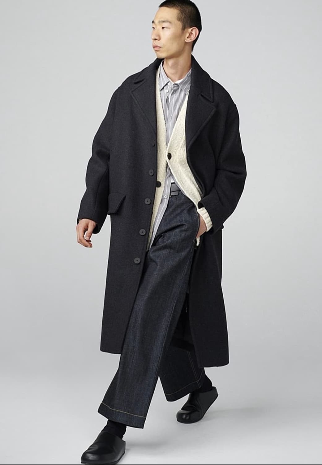 스튜디오 니콜슨 sampson 코트 차콜 studio nicholson 상품이미지1