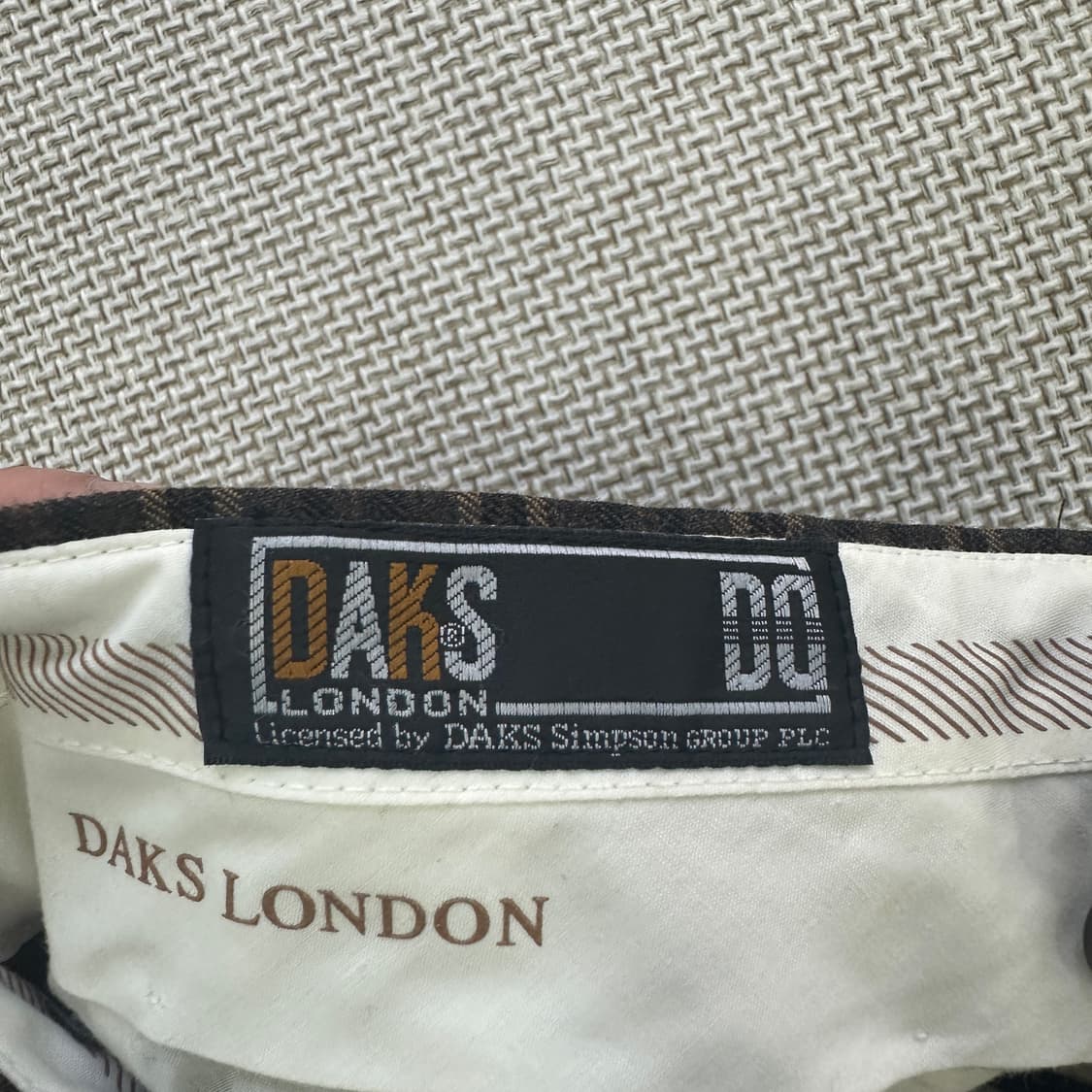 86-97 닥스 플란넬 체크 팬츠 0429D 상품이미지3