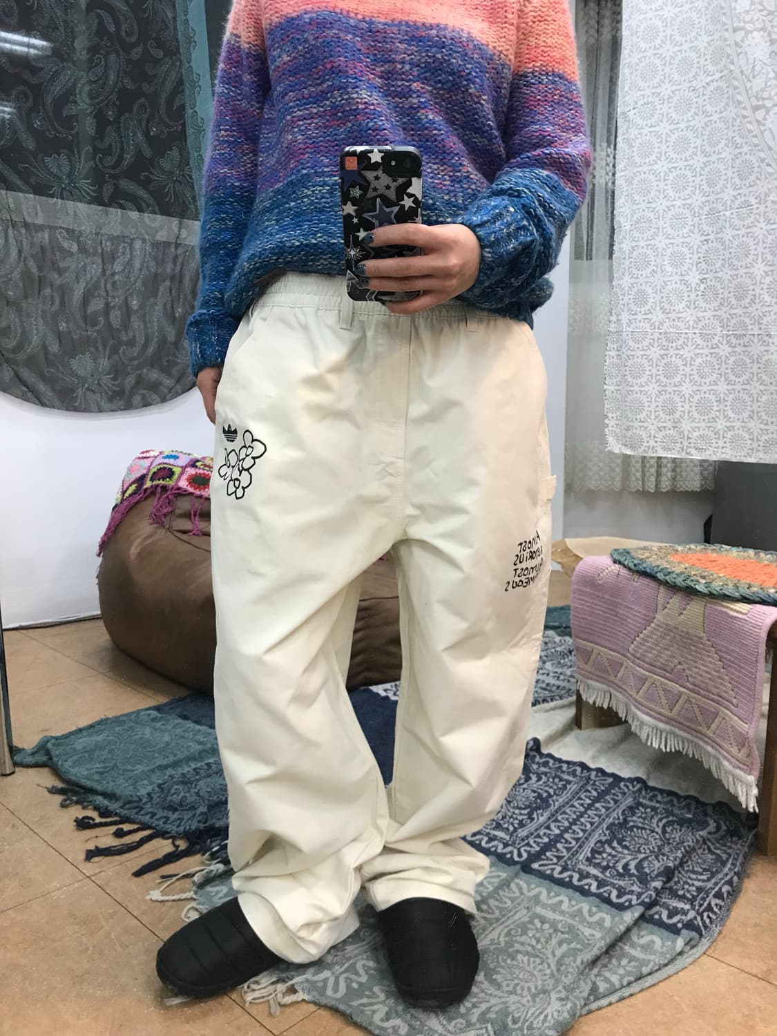 아디다스x마크곤잘레스 슈무포일 페인트 밴딩 코튼팬츠  상품이미지1