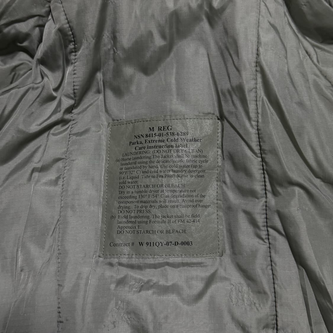 빈티지 미군 오리지널 Level 7 파카 프리마로프트 패딩 상품이미지4