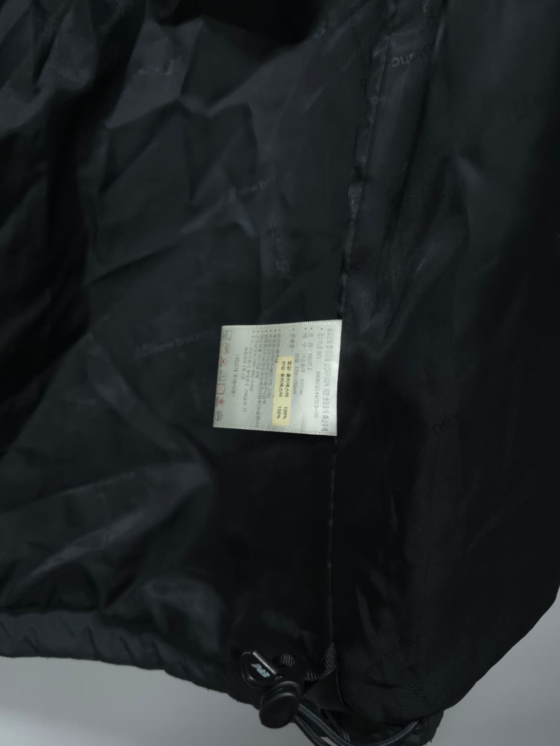 뉴발란스 남성 차콜 퀄팅 경량자켓 간절기점퍼(100) 상품이미지9