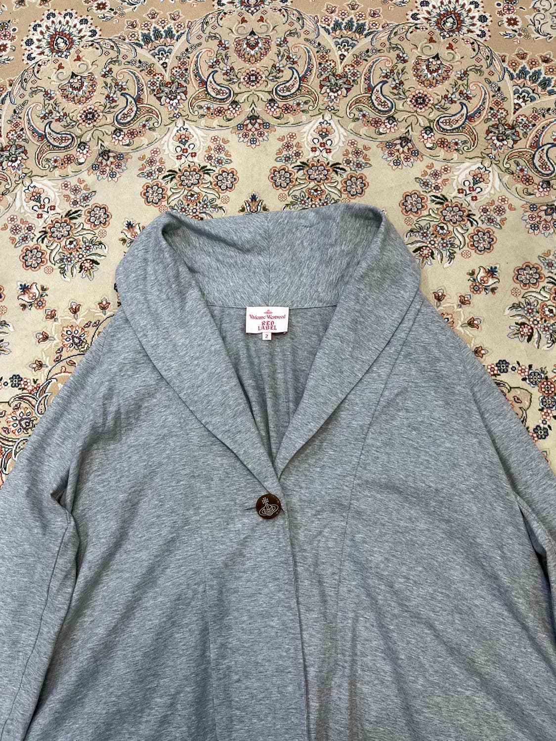 비비안웨스트우드 레드 라벨 ORB로고버튼 케이프 가디건 상품이미지2
