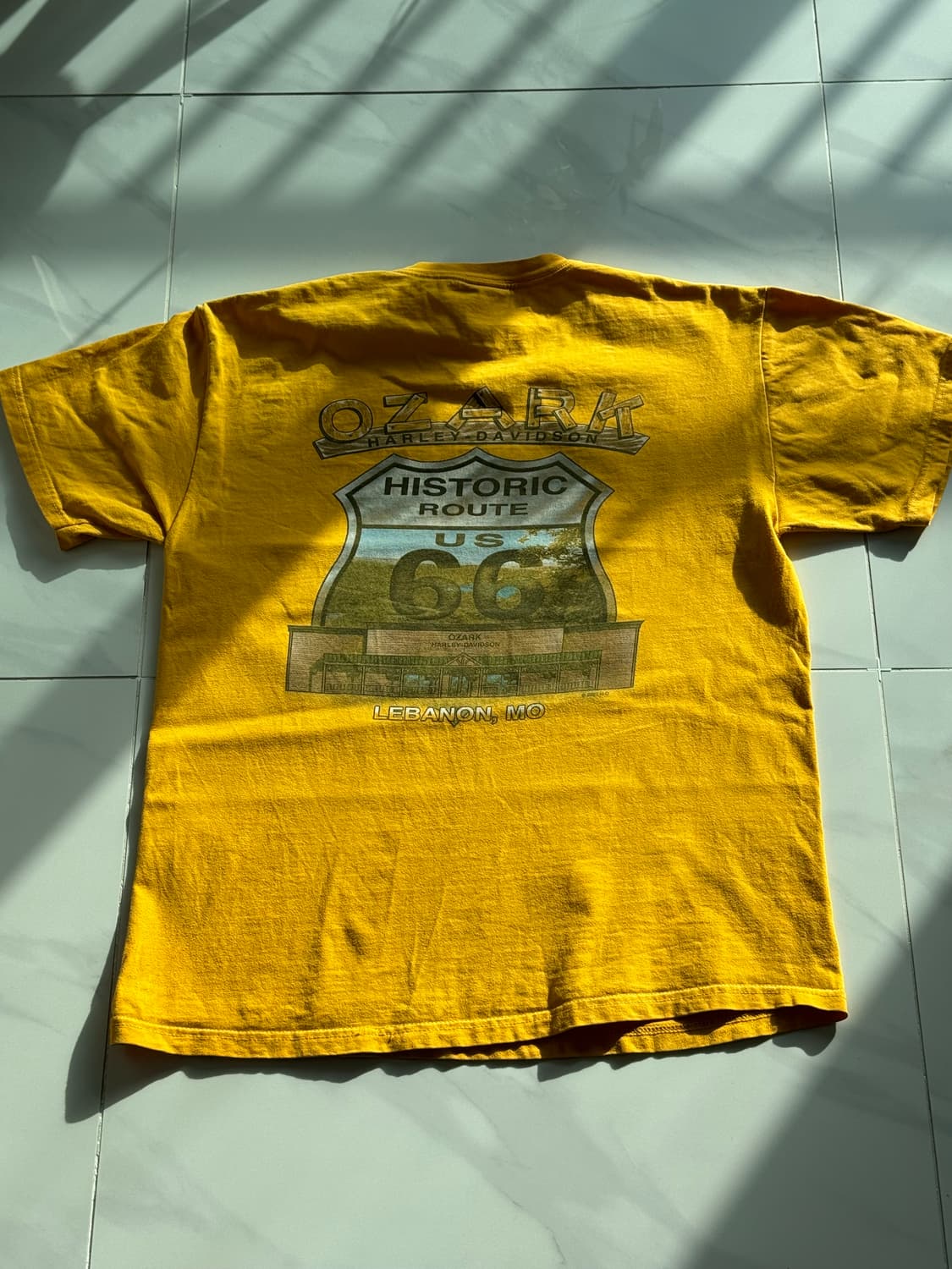 할리 데이비슨 'Ozark' 루트 66 티셔츠 (MADE IN USA) 상품이미지2