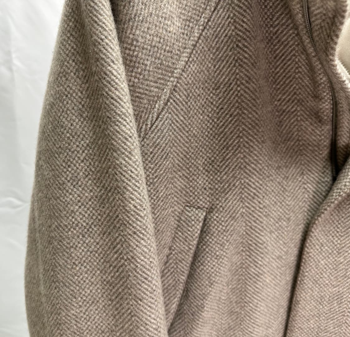 로로피아나 아이서 캐시미어100 헤링본 자켓 XXL(110~115) 새제 상품이미지4