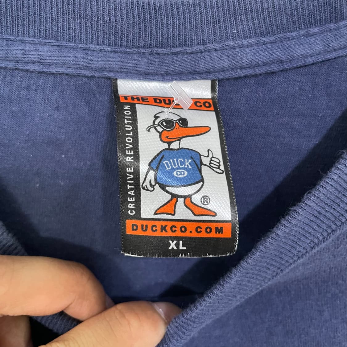 The Duck co. 모타운 레코드 프린팅 반팔 티셔츠 네이비 상품이미지4