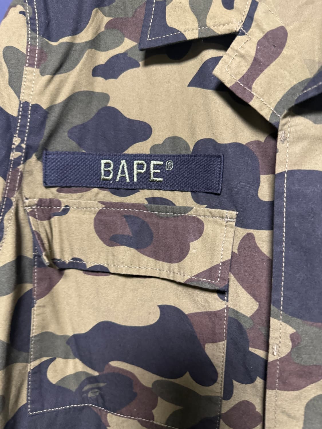 베이프 녹계 필드 자켓 상품이미지2