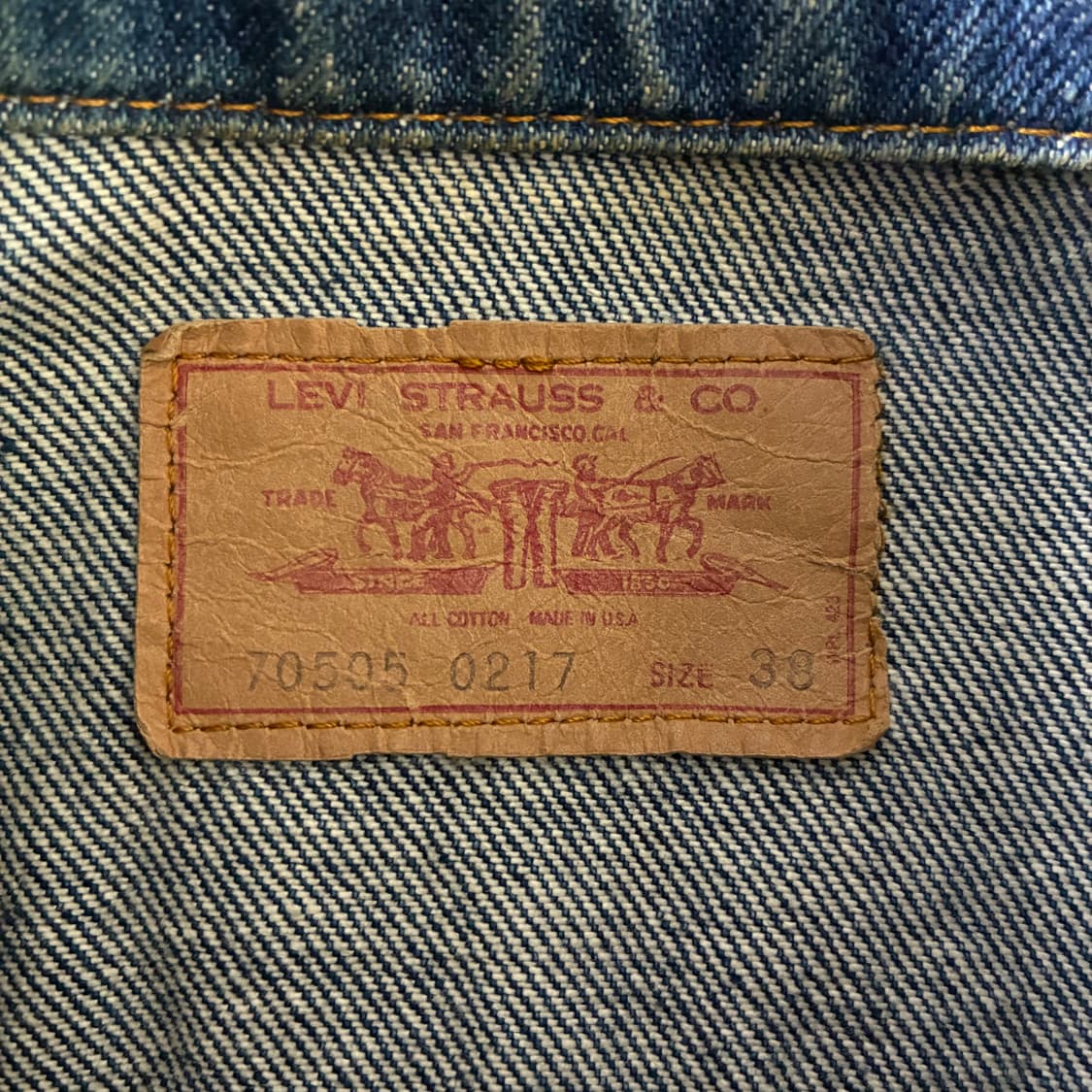 Levi's  리바이스 90,s 70505 3세대 데님 트러커 자켓   상품이미지6