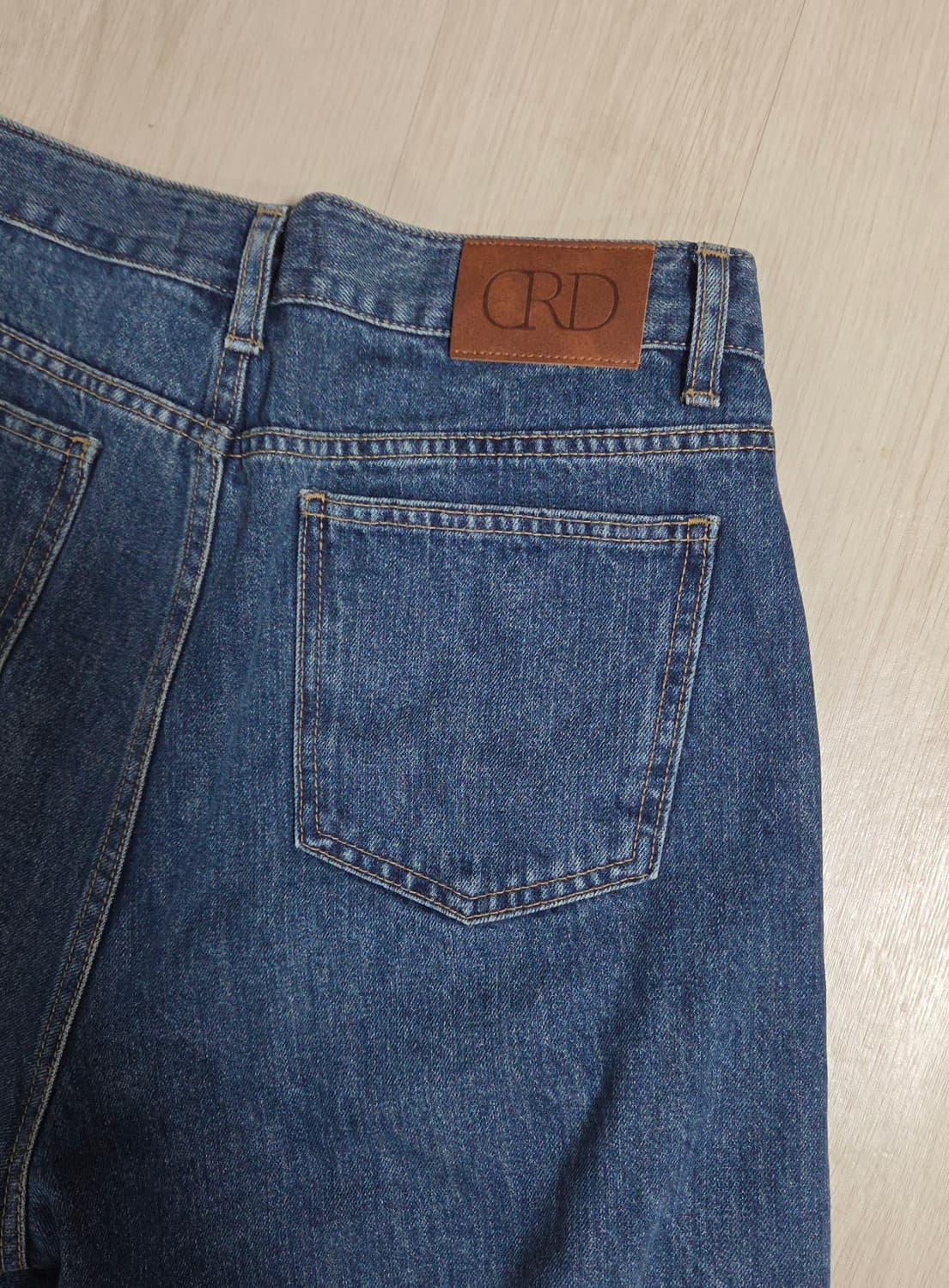 코어드 core de 핀턱 와이드 데님 팬츠  상품이미지4