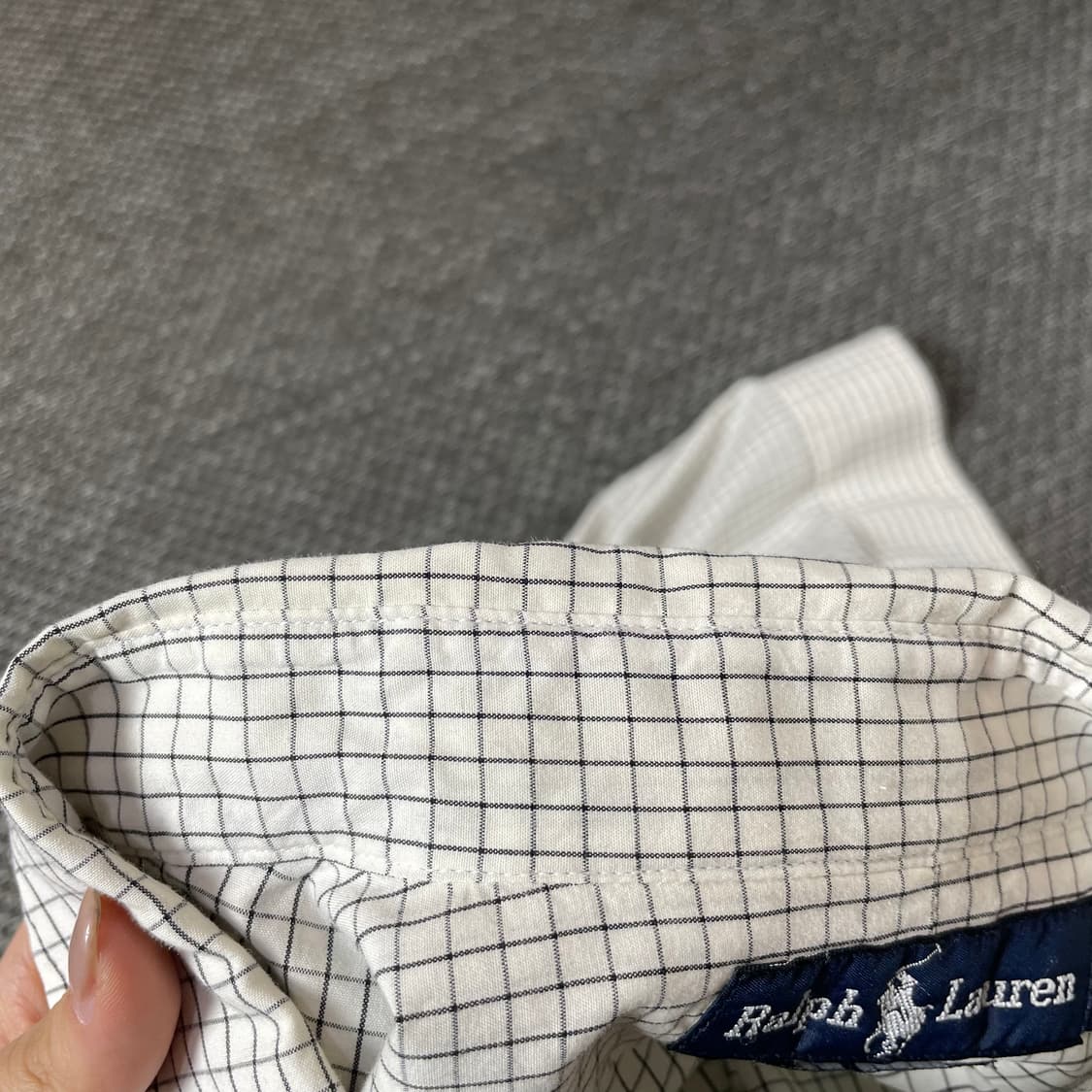 폴로랄프로렌 블랙 화이트 깅엄체크 긴팔 셔츠 44-88 상품이미지6