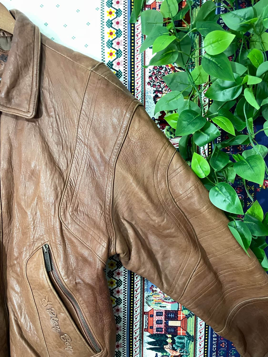 플레이보이 레더 봄버 상품이미지5