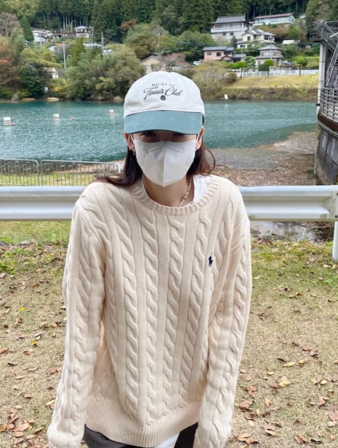 폴로 케이블니트 아이보리 XL 새제품  상품이미지3