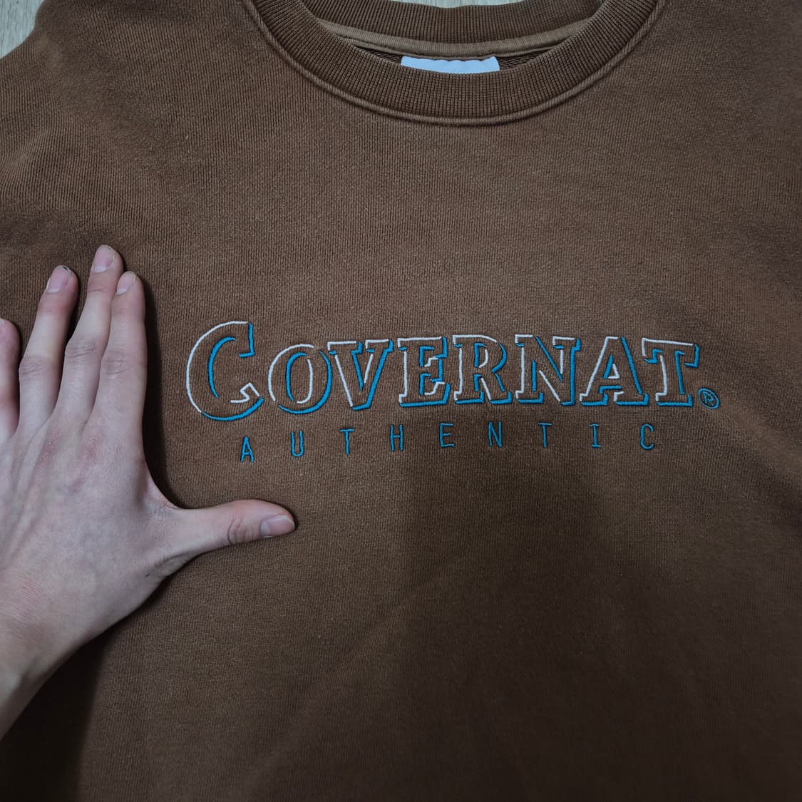 커버낫 어센틱 빅로고 맨투맨 M(95) 상품이미지4