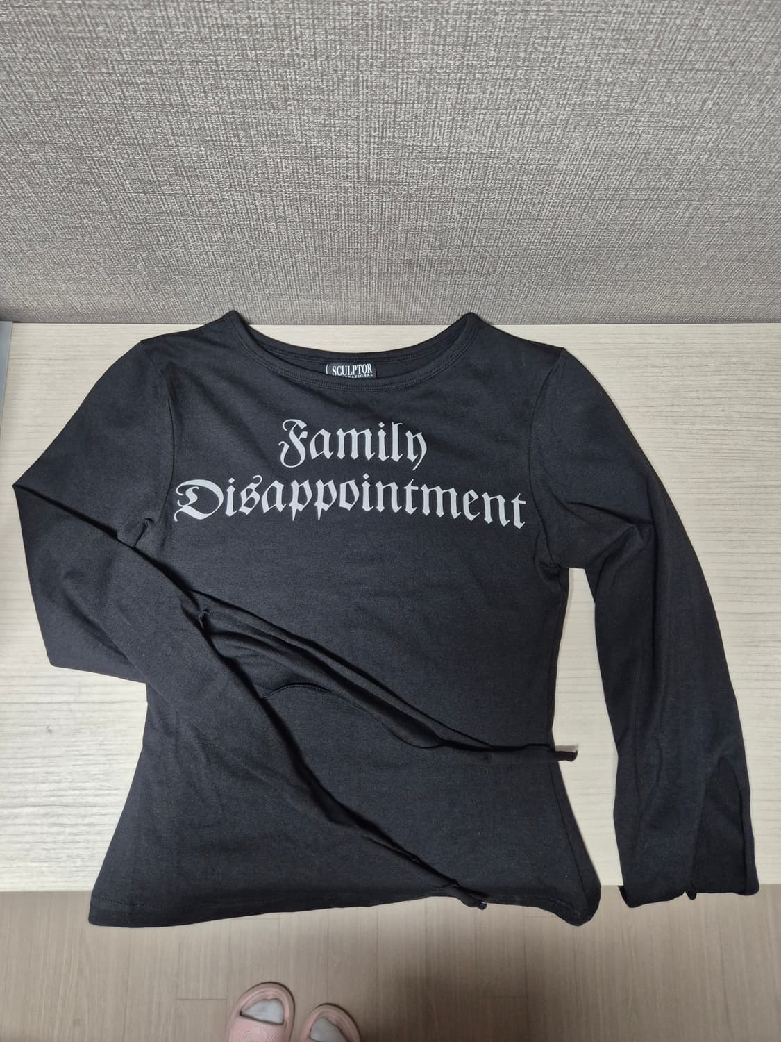 스컬프터 소매 포인트 슬리브 티셔츠 XS 무신사 상품이미지3