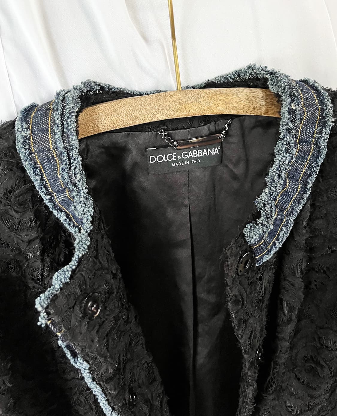 DOLCE&GABBANA denim point lace jacket 상품이미지7