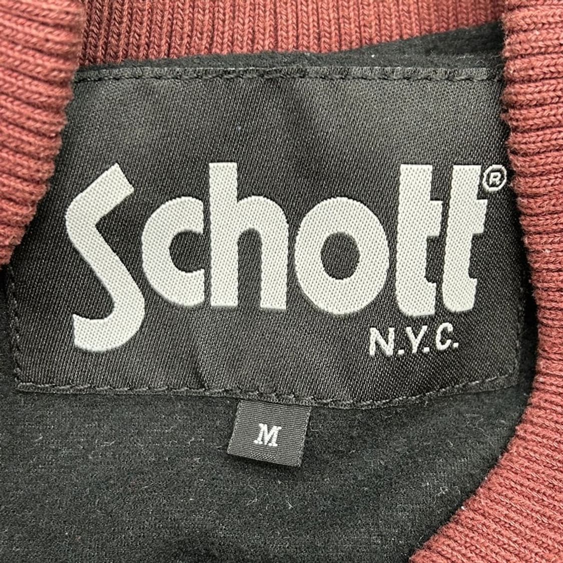 쇼트 나인론 자켓 버건디 M 상품이미지5