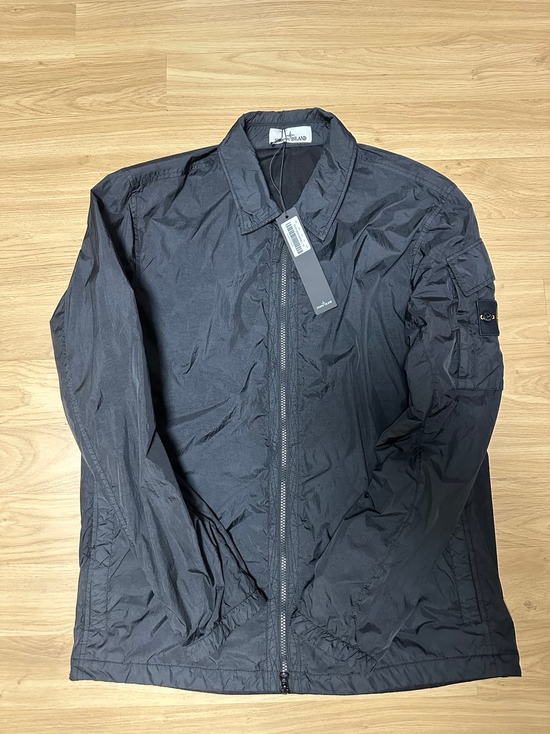 [급처판매] 스톤아일랜드 크링클랩스 오버셔츠 블랙 L  상품이미지2