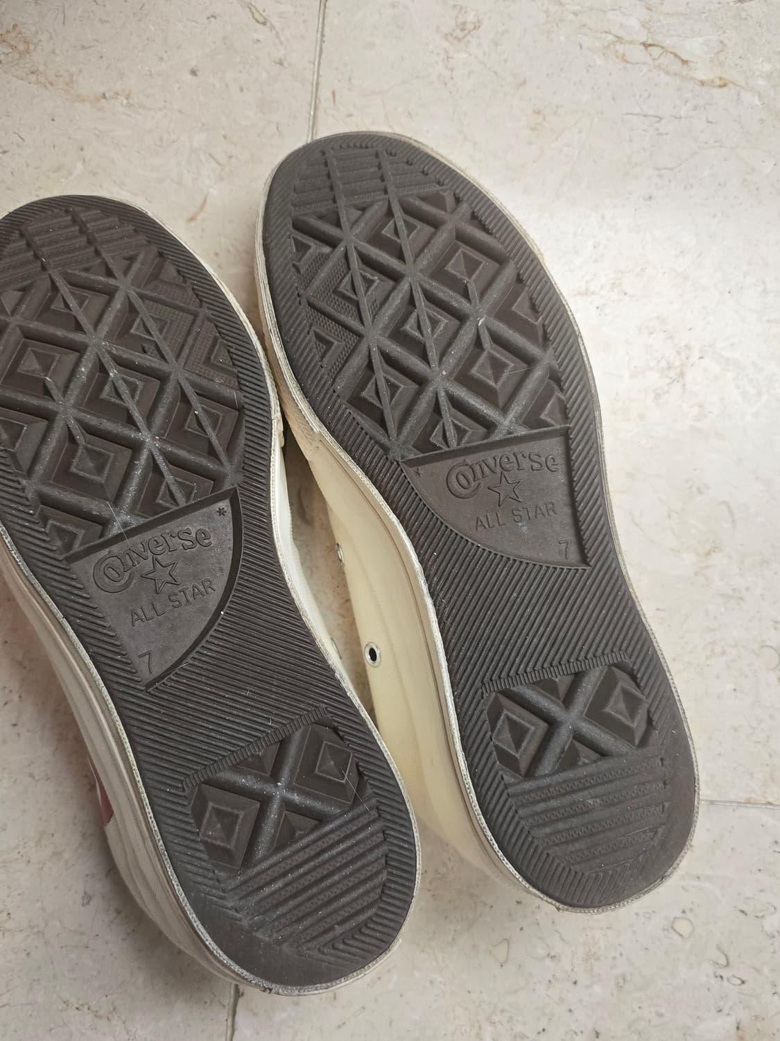 컨버스 척테일러 꼼데가르송 아이보리 UK7 상품이미지8