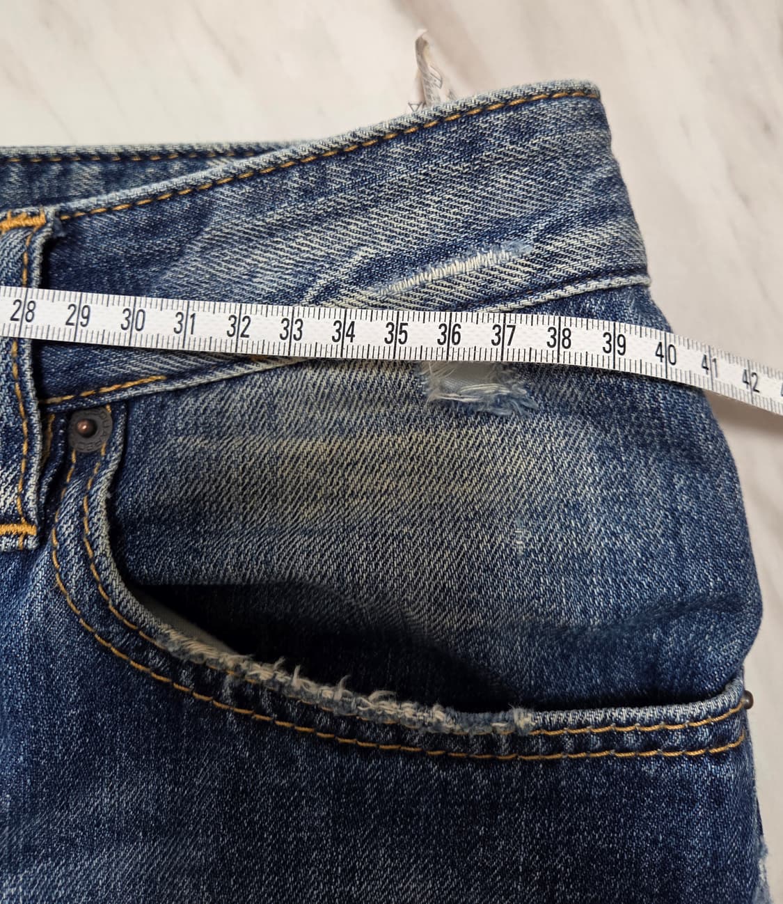 디스퀘어드 디스트로이드 바이커 데님팬츠  상품이미지8