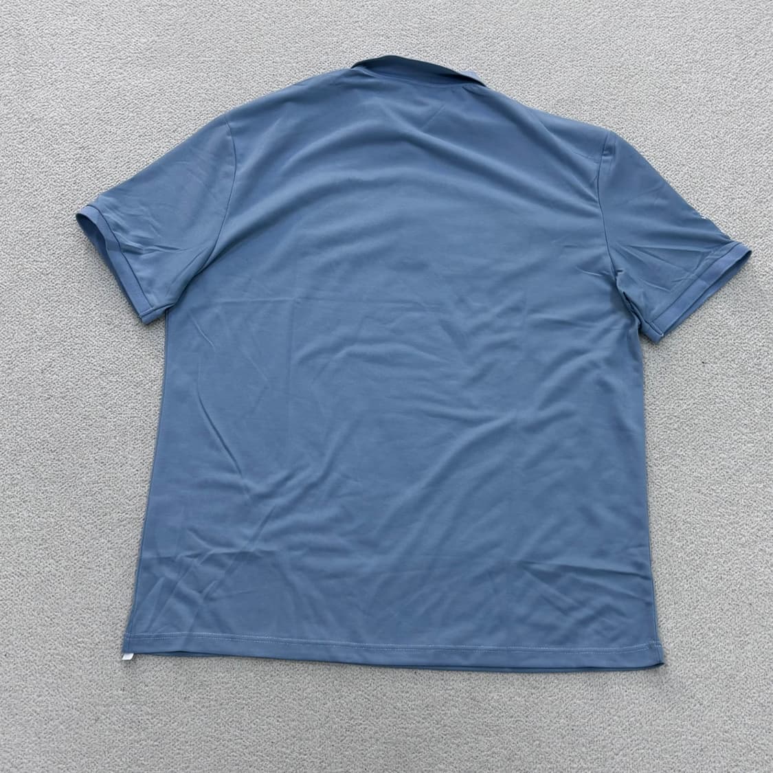 XXXL 빈티지 남성 독수리 자수 반팔 카라 티셔츠 0612E 상품이미지2