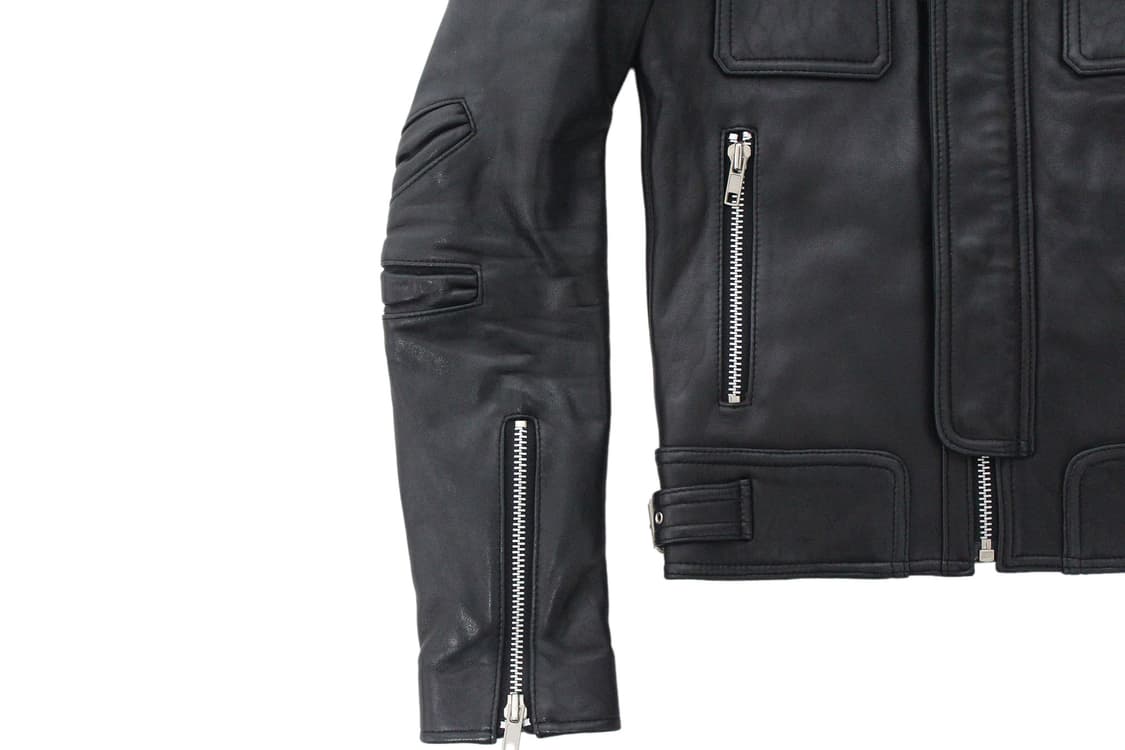 2000s JAPAN 램스킨 싱글레더 자켓  상품이미지2