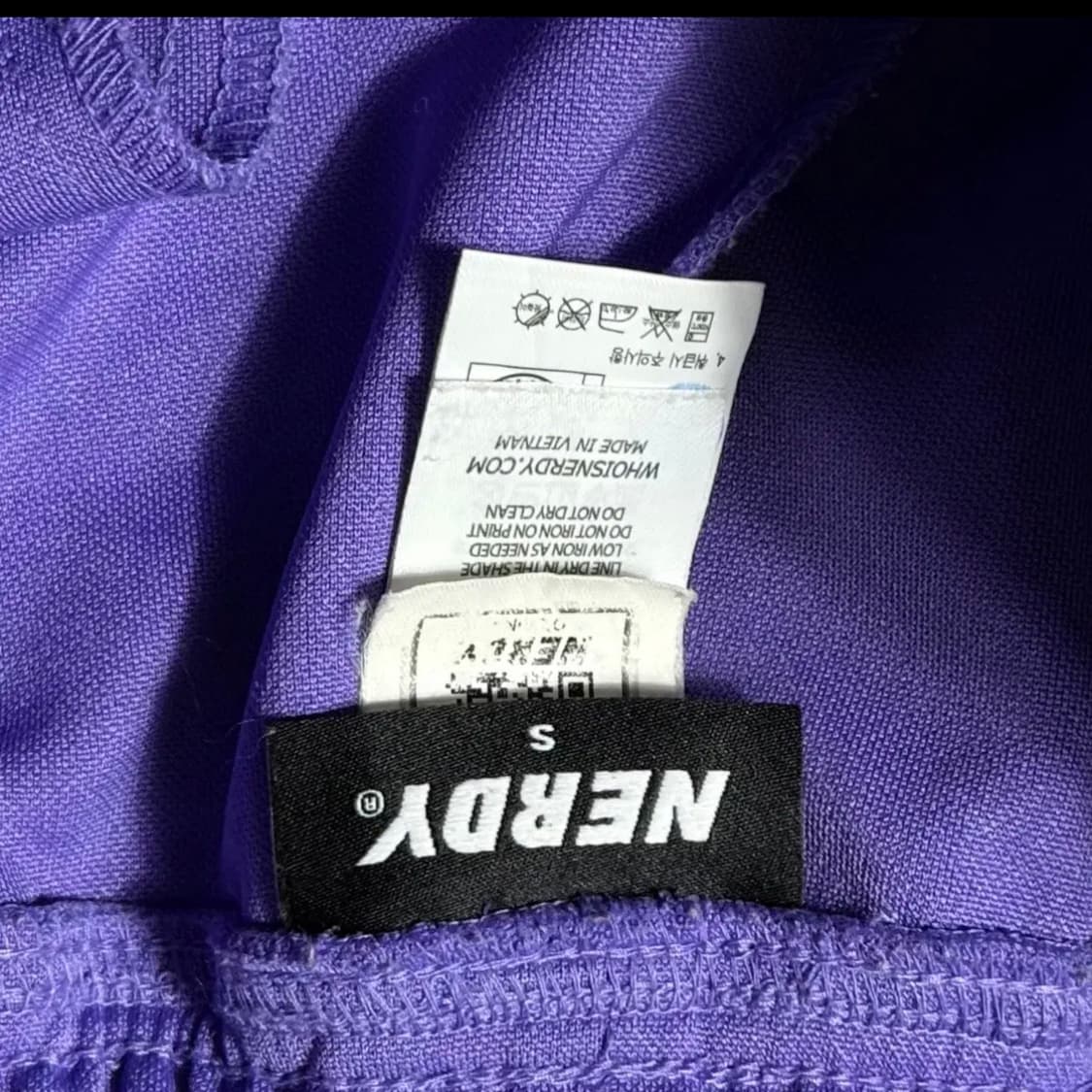 널디 NERDY 라인 트랙 팬츠 퍼플 (S) 상품이미지3