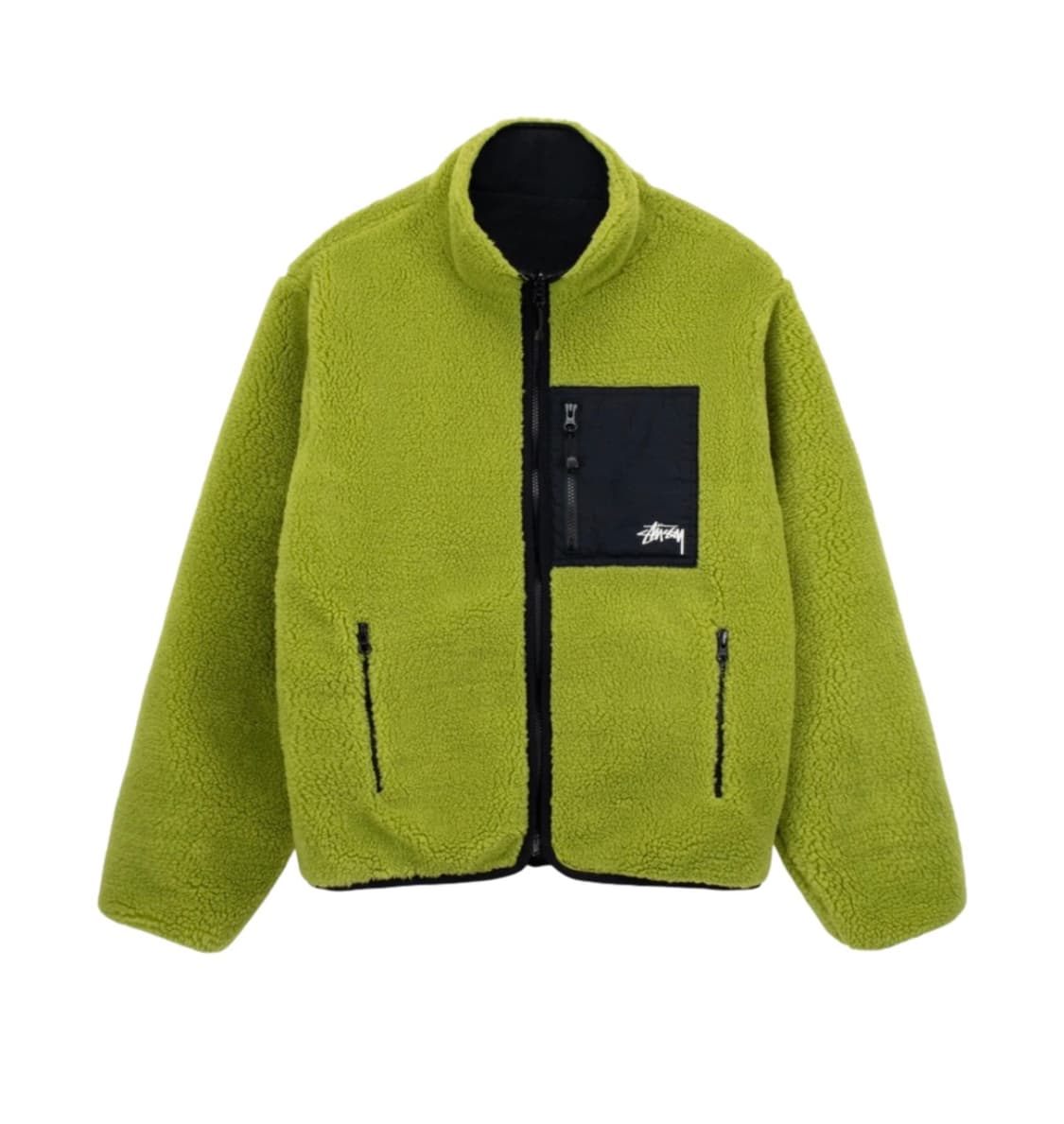 스투시 쉐르파 리버시블 자켓 모스 그린 XXL 새제품 판매 상품이미지1