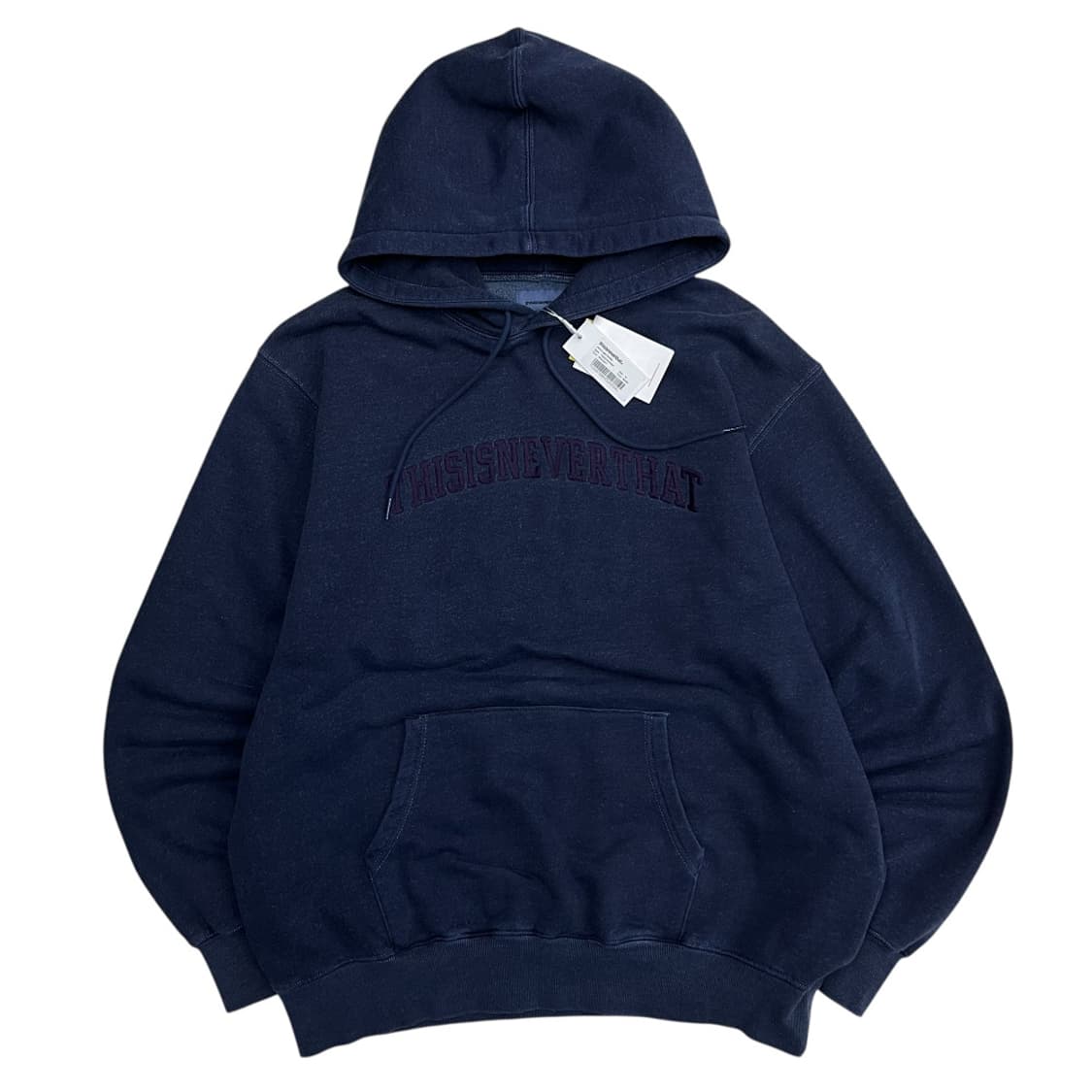 디스이즈네버댓 네이비 자수로고 네이비 후드 XL 상품이미지2