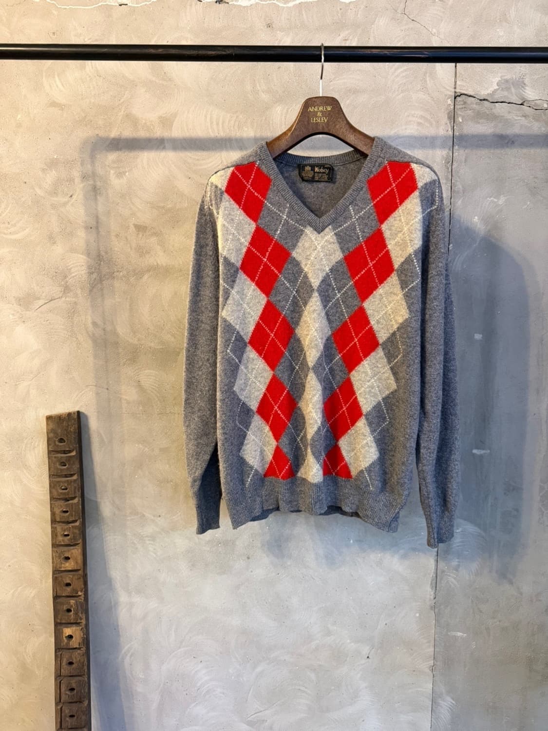 울시 아가일 램스울 니트 100 상품이미지10