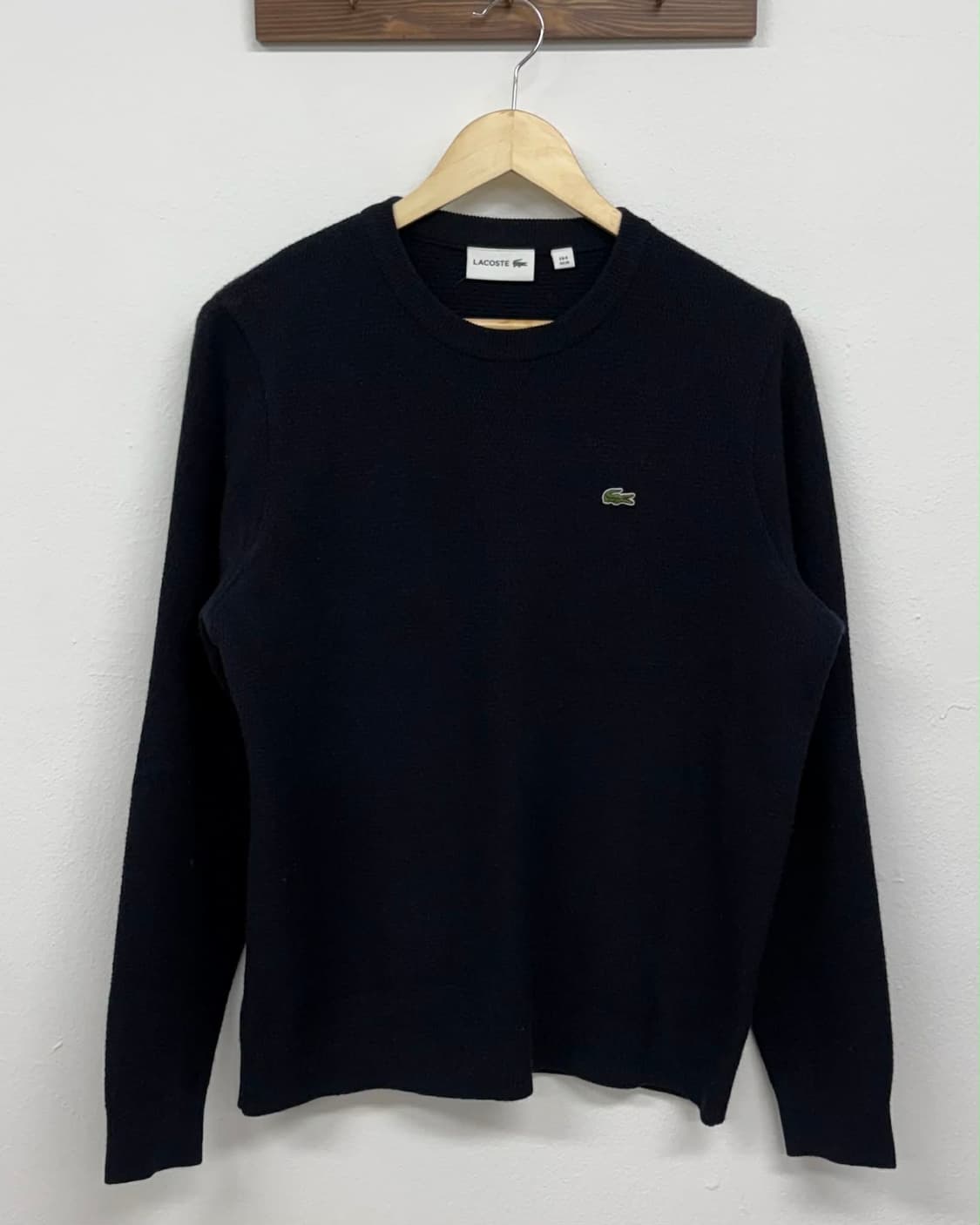 [M] 라코스테 네이비 울 니트 스웨터 상품이미지1