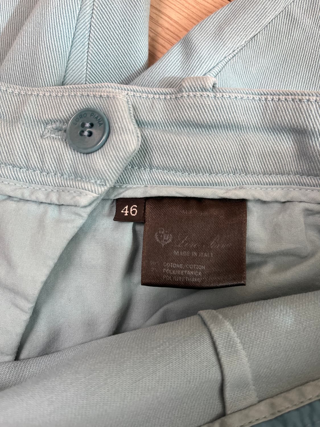 로로피아나 남성 아쿠아 바지 정품 상품이미지5