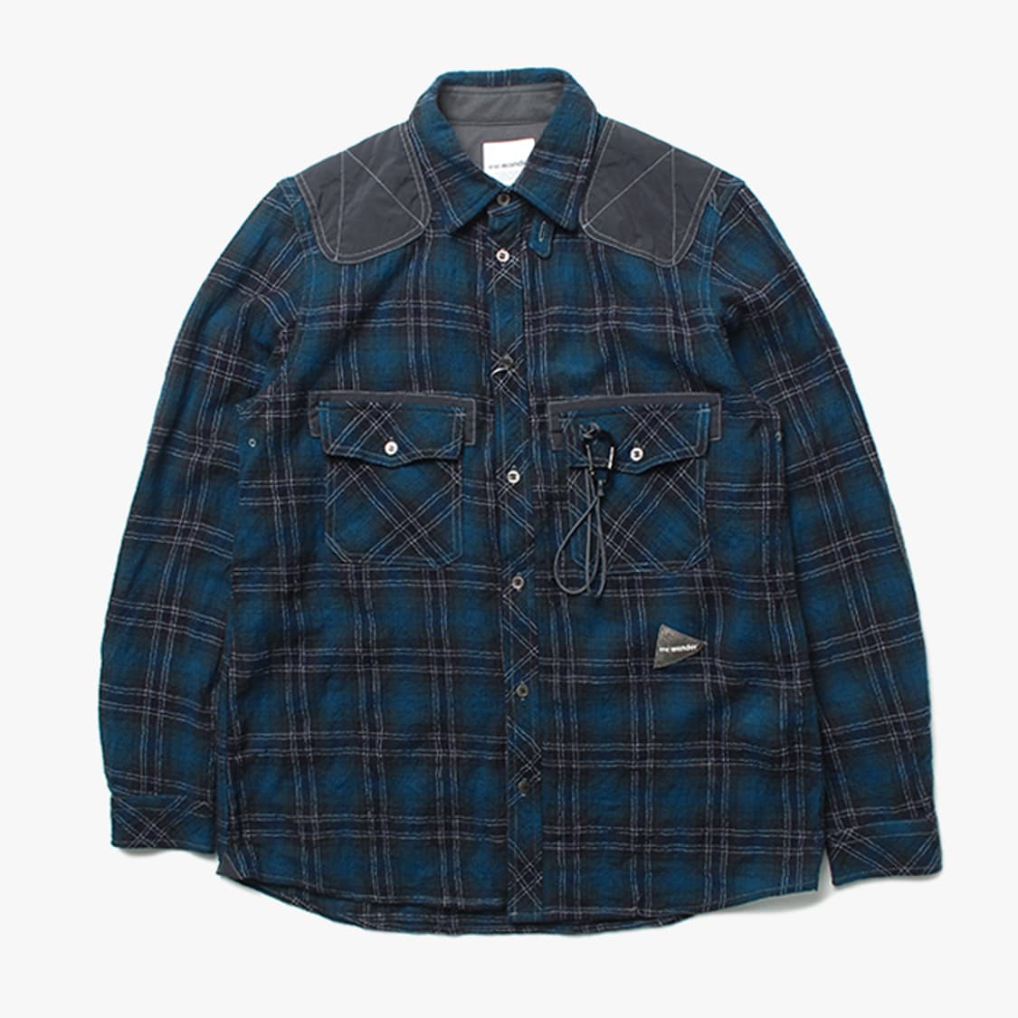  AND WANDER "Blue Check Shirts" 상품이미지1